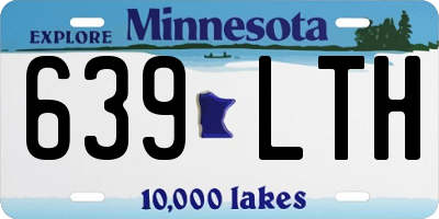 MN license plate 639LTH