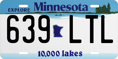 MN license plate 639LTL