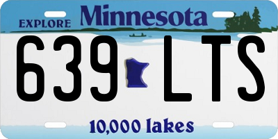 MN license plate 639LTS