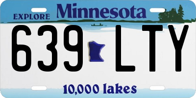 MN license plate 639LTY