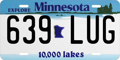 MN license plate 639LUG