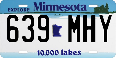 MN license plate 639MHY