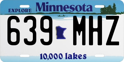 MN license plate 639MHZ