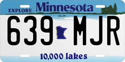 MN license plate 639MJR