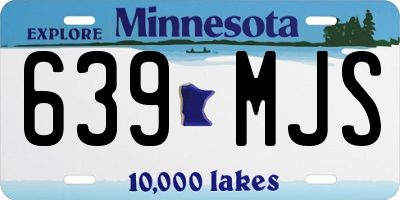 MN license plate 639MJS