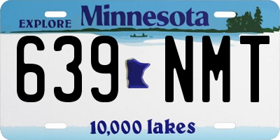 MN license plate 639NMT