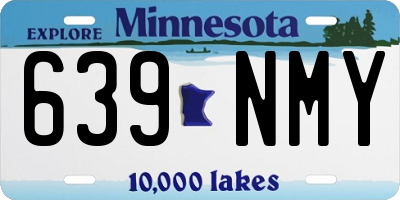 MN license plate 639NMY