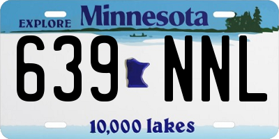 MN license plate 639NNL