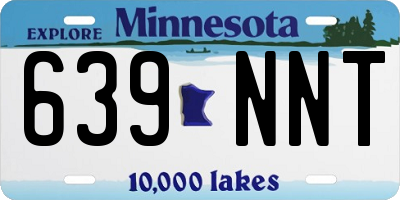 MN license plate 639NNT