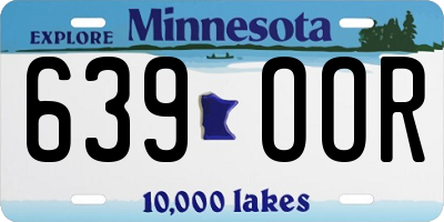 MN license plate 639OOR