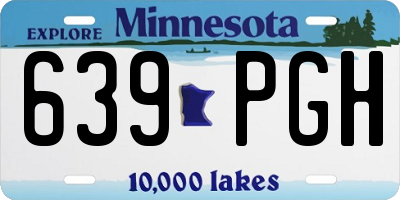 MN license plate 639PGH