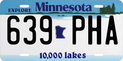 MN license plate 639PHA