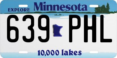MN license plate 639PHL