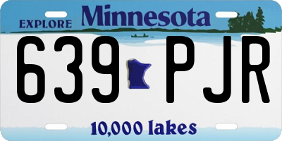MN license plate 639PJR