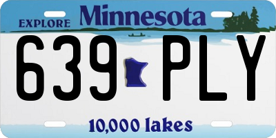 MN license plate 639PLY