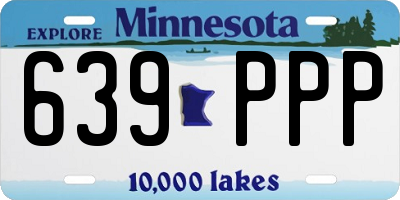 MN license plate 639PPP