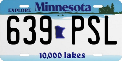 MN license plate 639PSL