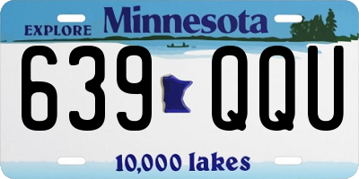 MN license plate 639QQU