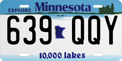 MN license plate 639QQY