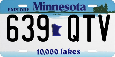 MN license plate 639QTV