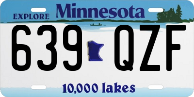 MN license plate 639QZF
