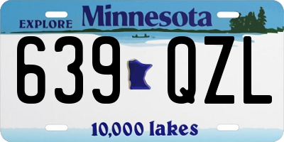 MN license plate 639QZL