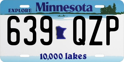 MN license plate 639QZP