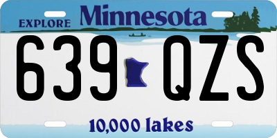 MN license plate 639QZS
