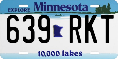 MN license plate 639RKT