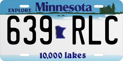 MN license plate 639RLC