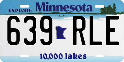 MN license plate 639RLE