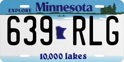 MN license plate 639RLG