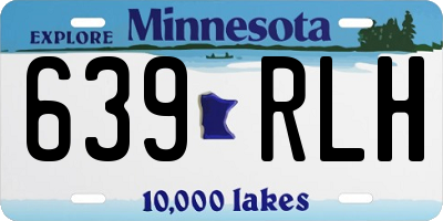 MN license plate 639RLH