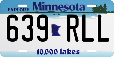 MN license plate 639RLL
