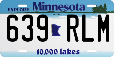 MN license plate 639RLM