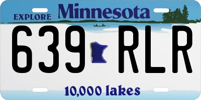 MN license plate 639RLR