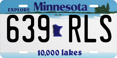MN license plate 639RLS