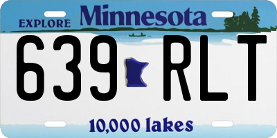 MN license plate 639RLT