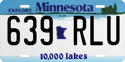 MN license plate 639RLU