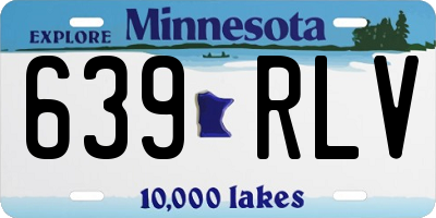 MN license plate 639RLV