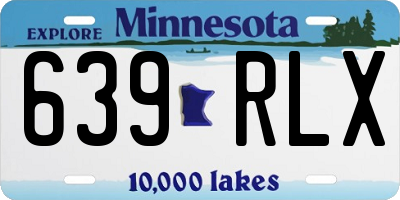 MN license plate 639RLX
