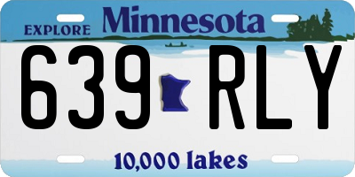 MN license plate 639RLY