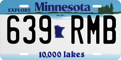 MN license plate 639RMB