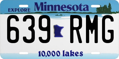 MN license plate 639RMG