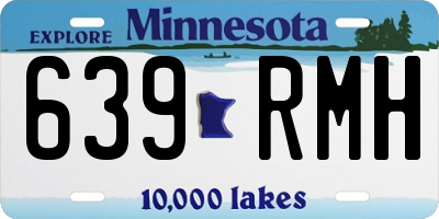MN license plate 639RMH
