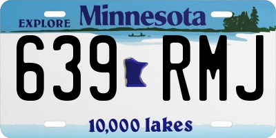 MN license plate 639RMJ