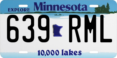 MN license plate 639RML