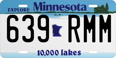 MN license plate 639RMM