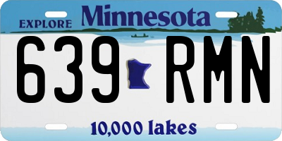 MN license plate 639RMN