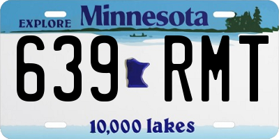 MN license plate 639RMT